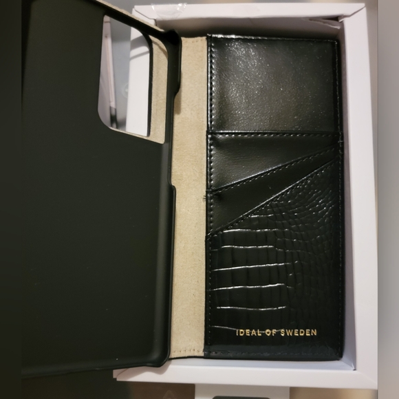 NEW Ideal of Sweden Neo Noir Croc Studio Clutch for Galaxy S21 Ultra - Picture 8 of 12